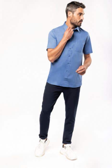 K551 Ace - Men'S Ss Easy Care Polycot Poplin Shirt