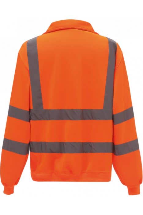 Hi-Vis Zip Neck Sweatshirt