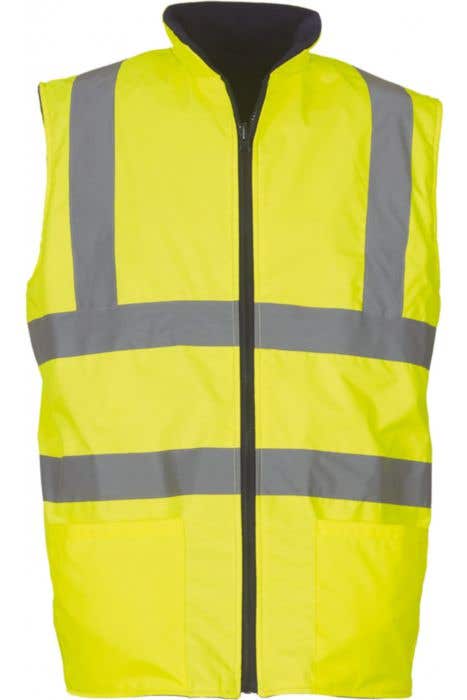 Hi-Vis Reversible Fleece Bodywarmer