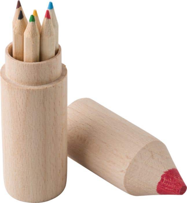 Grand crayon avec crayons de couleurs
