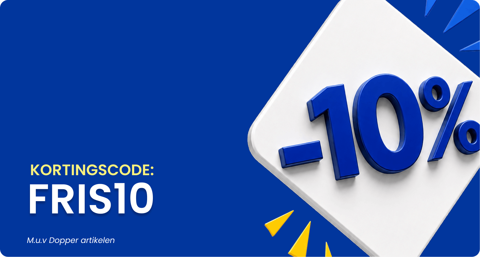 10% korting op je bestelling